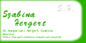 szabina hergert business card